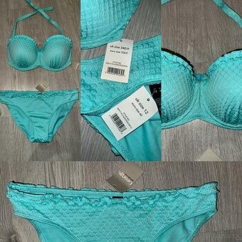 george nove tyrkysove stylove bikiny-plavky s visackou