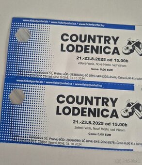 Vstupenky Country lodenica 2025