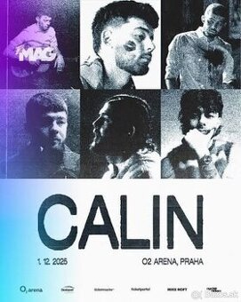 Predám 2 lístky na CALINA 01.12.2025 o2 aréne Prahe.