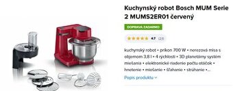 Kuchynský robot bosch MUM serie 2