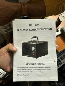 Prenosny generator ozonu a cistic vzduchu