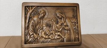 Drevený obraz Svätá rodina 30/40cm.hrubka 2cm. - 1