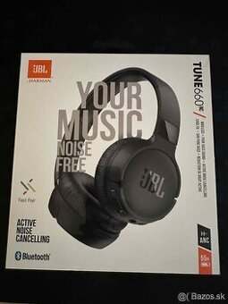 Slúchadlá JBL Tune 660NC/ Bluetooth 5.0/vydrž baterie 55 hod