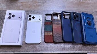 Vymenim iPhone 17 Pro Max Silver 256gb uz aj so sklom + obal