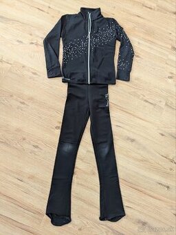 Oblečenie na krasokorčuľovanie - nohavice + bunda veľ. 128