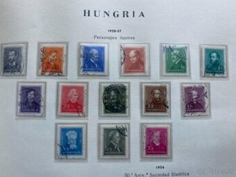Maďarsko 1932 Mi.489-500 osobnosti