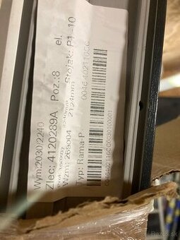 Predám dvojkrídlové balkónové dvere  trojsklo