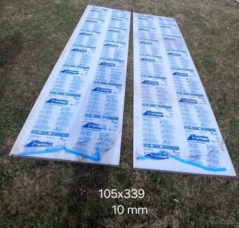 Lexan polikarbonat 105x339 10 mm