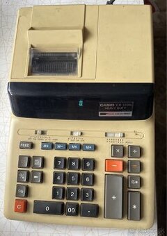 Elektrické retro kalkulačky CASIO a ELKA 55