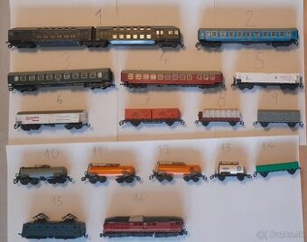 TT modely vláčikov – lokomotívy a vagóny (BTTB / Tillig)