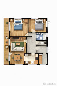 NOVOSTAVBA 3-IZBOVÉHO RODINNÉHO DOMU 3 KM OD PIEŠŤAN