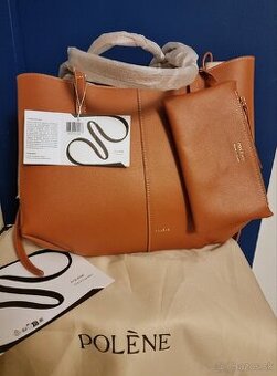 Polène Cyme Edition Textured Camel bag