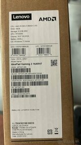 Predám herný notebook Lenovo Gaming 3 16ARH7 RTX 3050
