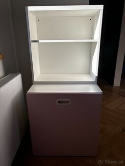 Skrinka s úložným boxom IKEA ružová