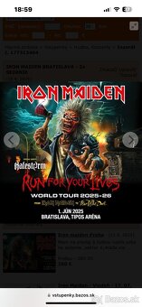 IRON MAIDEN BA - TOP SEDENIE