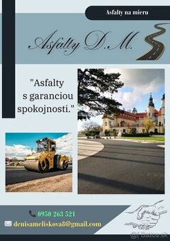Ponúkam asfaltovanie spevnených plôch, vytlkov.
