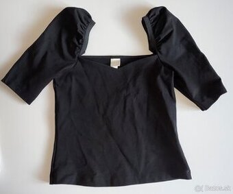 H&M cierny top velkost S
