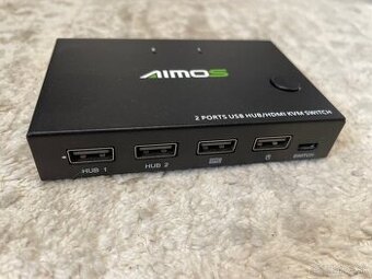 2 portový HDMI KVM switch na 2 PC