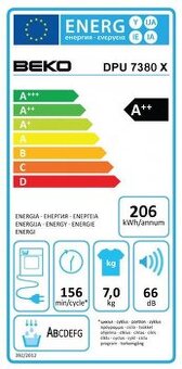 Sušička Beko DPU 7380X (7kg)