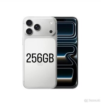 iPhone 17 pro max strieborný