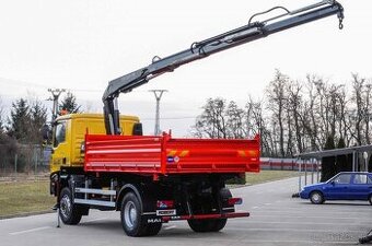 MAN TGA 18.280 4X4 TROJSTRANNÝ SKLÁPAČ HYDRAULICKÁ RUKA /EU4