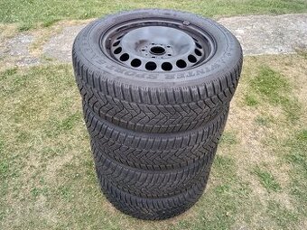 Sada kolies Škoda Superb 3, plechové disky + pneu 215/60 R16