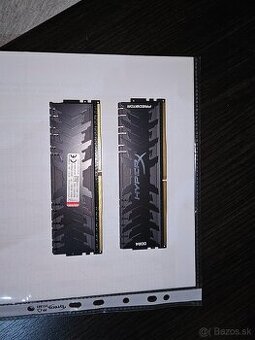 Predám RAM DDR4, 2x8GB, 3200 MHz, CL16, Kingston predátor hx