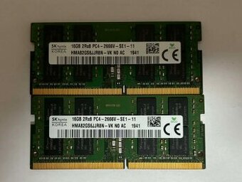 SODIMM DDR4 16GB, 32GB moduly