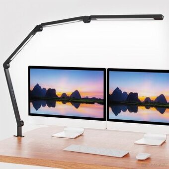 AILBTON LED stolová lampa s klipom, viacuhlová flexibilná 4