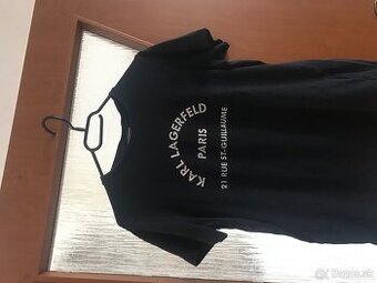 KARL LAGERFELD originál damske tricko black S/M