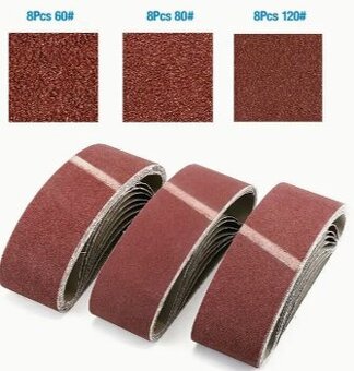 24Ks Sada kvalitných brúsnych pásov na drevo 75x533mm