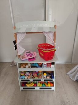 Detský drevený obchodík