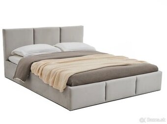 Čalúnená posteľ s úložným priestorom 160x200