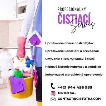 Hladám upratovačku - ideálne mamičke na materskej, študentke