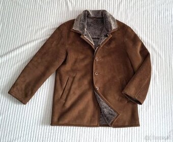 Pánsky kožuch zateplený kabát, veľ.L..