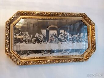 Posledna vecera - obraz s krásnym ozdobným rámom