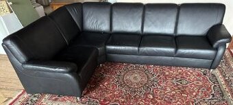 Moderní kožená rohová sedací souprava,6356