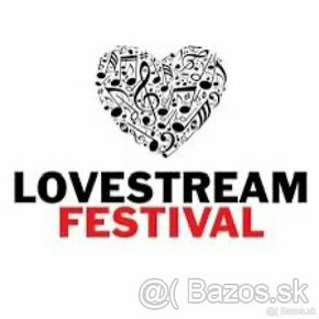 Lovestream festival 3-dnove listky ( 3 ks )