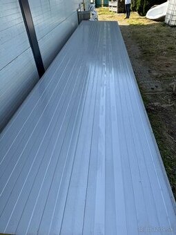 Stenový sendvičový panel PUR-S 120 1130x6000 RAL 9006/9002
