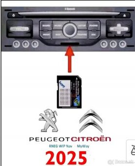 Nové mapy peugeot, citroën