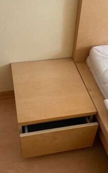 IKEA MALM + nočné stolíky