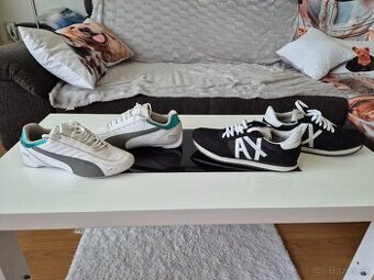 Panske tenisky Puma a Armani Exchange