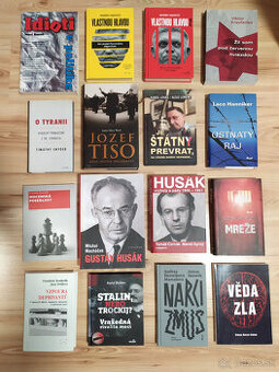Predám knihy - Fico, Tiso, Husák, Lorenc, ...