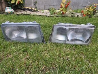 Svetla mercedes w201 HELLA s držiakom na motorček stieračov