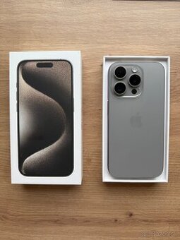 iPhone 15Pro 256GB Natural Titanium ,Top stav, záruka