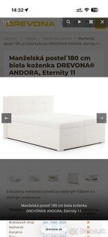 Kvalitná slovenská manželská Posteľ DREVONA