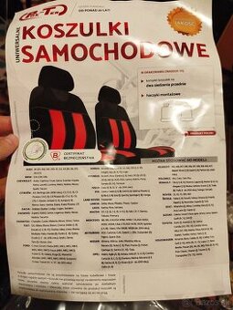 Autopoťahy poťahy na predné sedadlá ekokoža