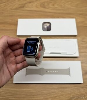 Apple Watch 9 45mm Starlight Cellular - neaktivované