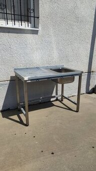 Umývacie stoly, nerezové gastro stoly s drezom