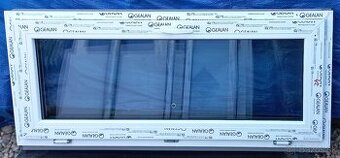 Predám plast. okna 100x100oak, 207x156 ,sklopky 136 x 59